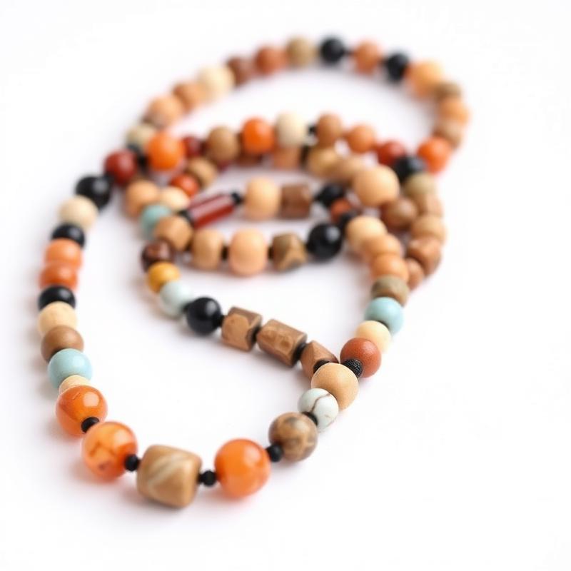 Beaded bracelets made from assorted natural stone beads